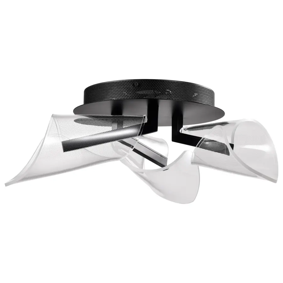 Sedona 22-Inch LED Flush Mount in Matte Black - Image 5