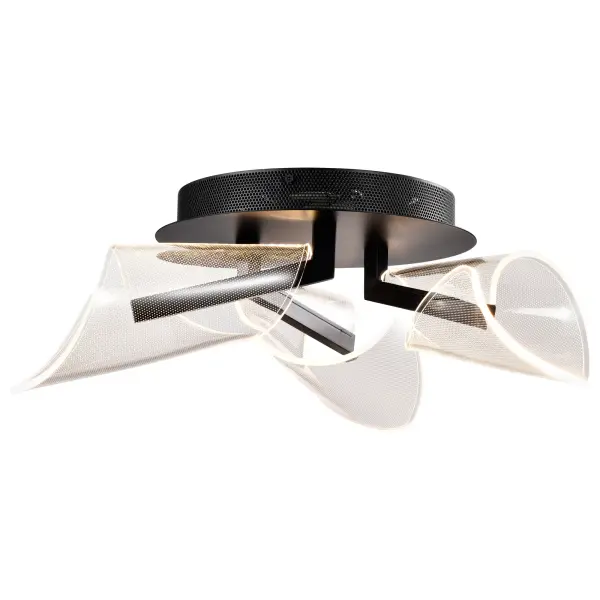 Sedona 22-Inch LED Flush Mount in Matte Black - Image 6