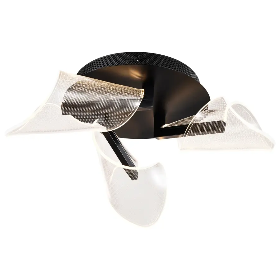 Sedona 22-Inch LED Flush Mount in Matte Black - Image 8