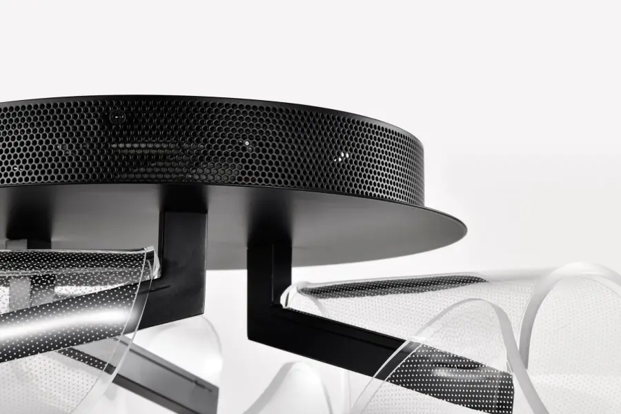 Sedona 22-Inch LED Flush Mount in Matte Black - Image 10
