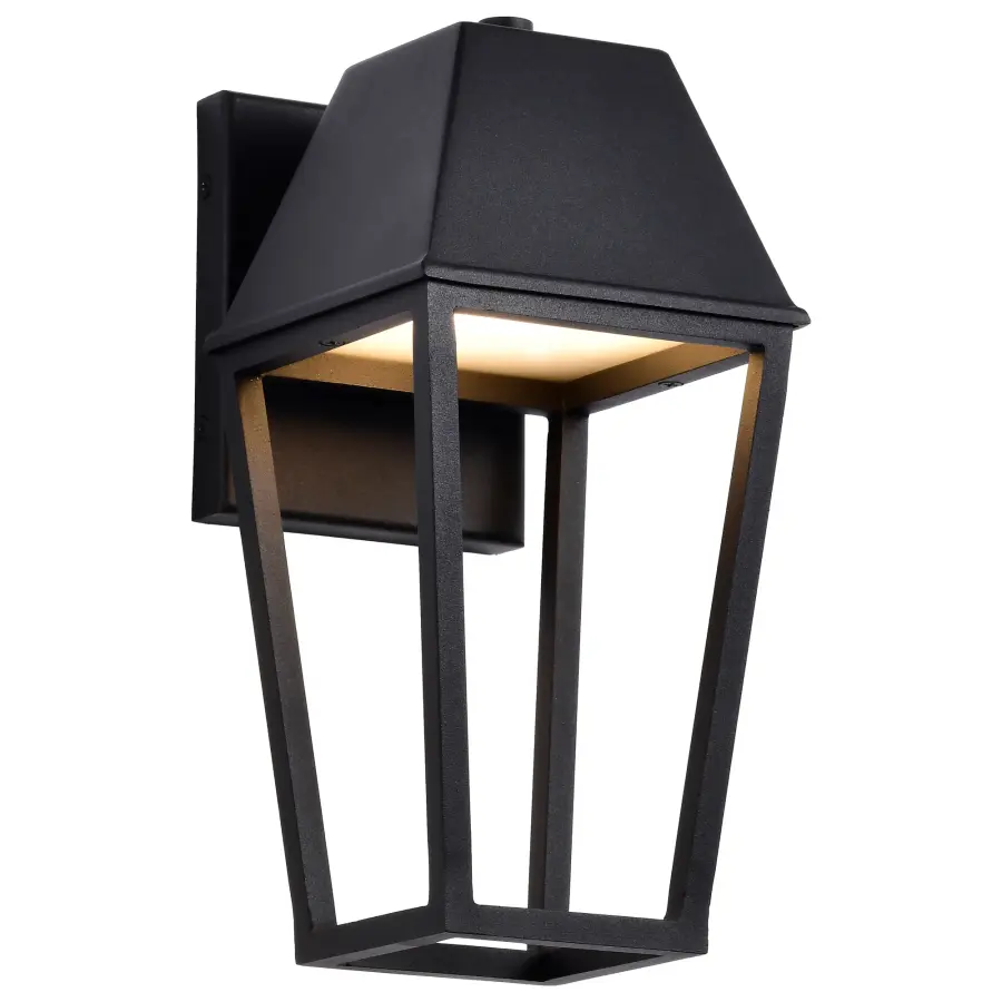 Colt LED Small Outdoor Wall Lantern in Matte Black - Image 2