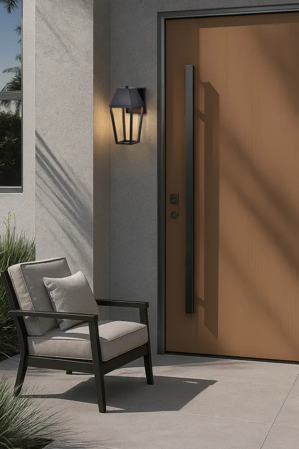Colt LED Small Outdoor Wall Lantern in Matte Black - Image 18
