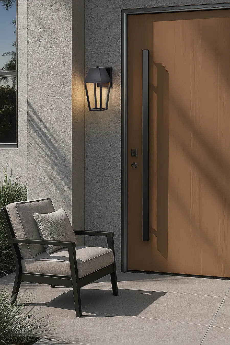 Colt LED Small Outdoor Wall Lantern in Matte Black - Image 18