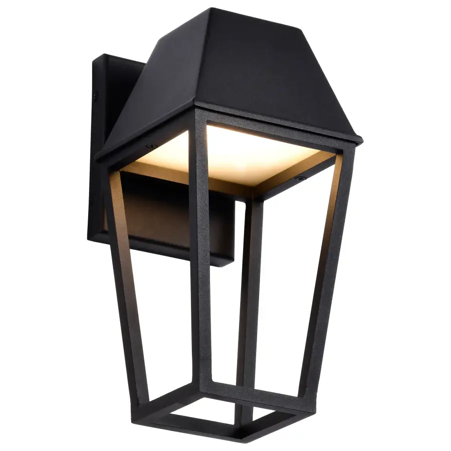 Colt LED Small Outdoor Wall Lantern in Matte Black - Image 4