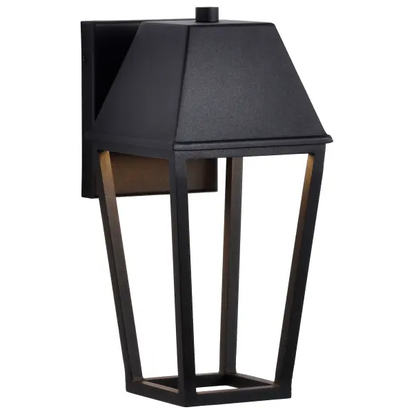 Colt LED Small Outdoor Wall Lantern in Matte Black - Image 6