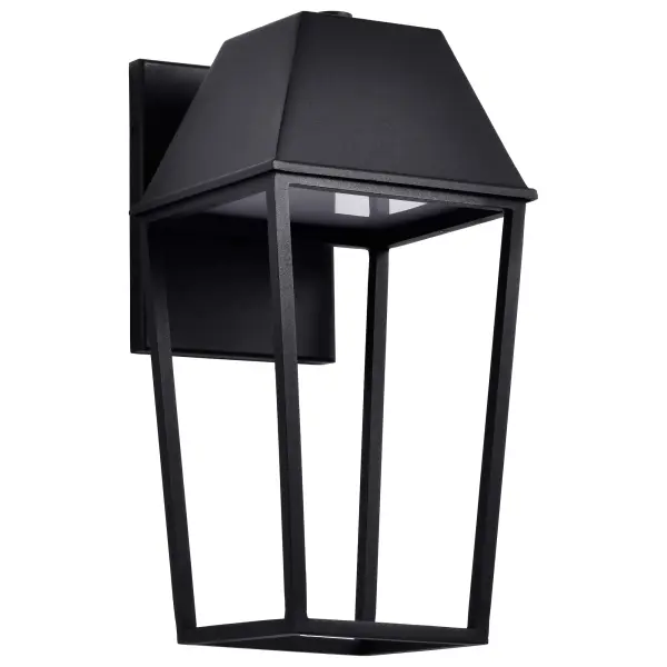 The Colt LED Outdoor Lantern reimagines traditional lantern design with contemporary clean lines and a streamlined silhouette. Its matte black finish and modern aesthetic complement various architectural styles while providing warm, energy-efficient illumination.