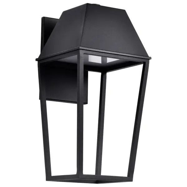 The Colt Large Outdoor Lantern reimagines traditional outdoor lighting with clean lines and contemporary sophistication. Its matte black finish and streamlined silhouette complement various architectural styles while providing warm, energy-efficient LED illumination.
