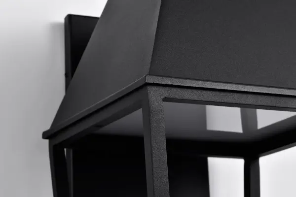 Colt Large LED Outdoor Wall Lantern in Matte Black - Image 13
