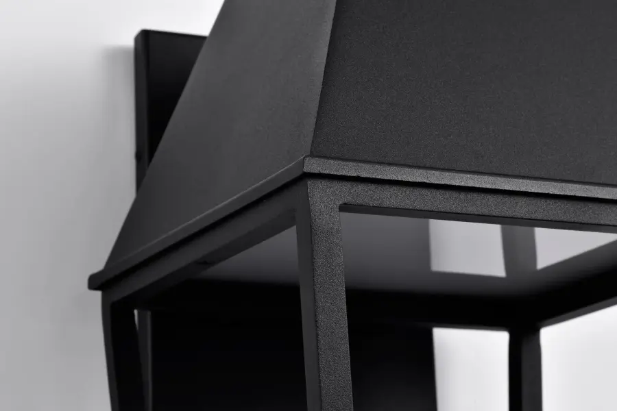 Colt Large LED Outdoor Wall Lantern in Matte Black - Image 13