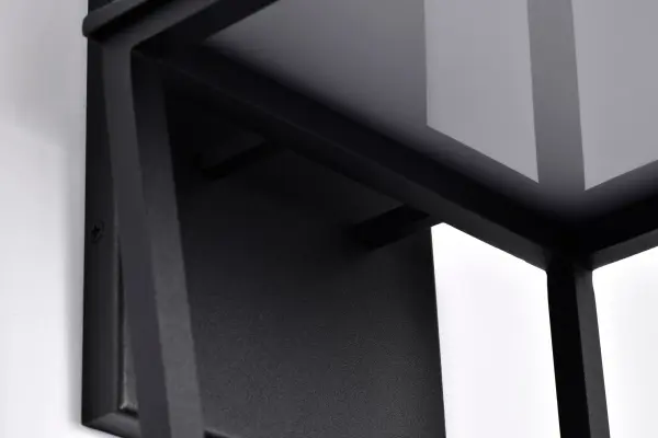 Colt Large LED Outdoor Wall Lantern in Matte Black - Image 16