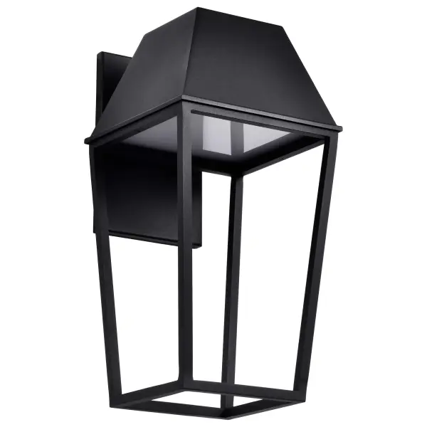 Colt Large LED Outdoor Wall Lantern in Matte Black - Image 3