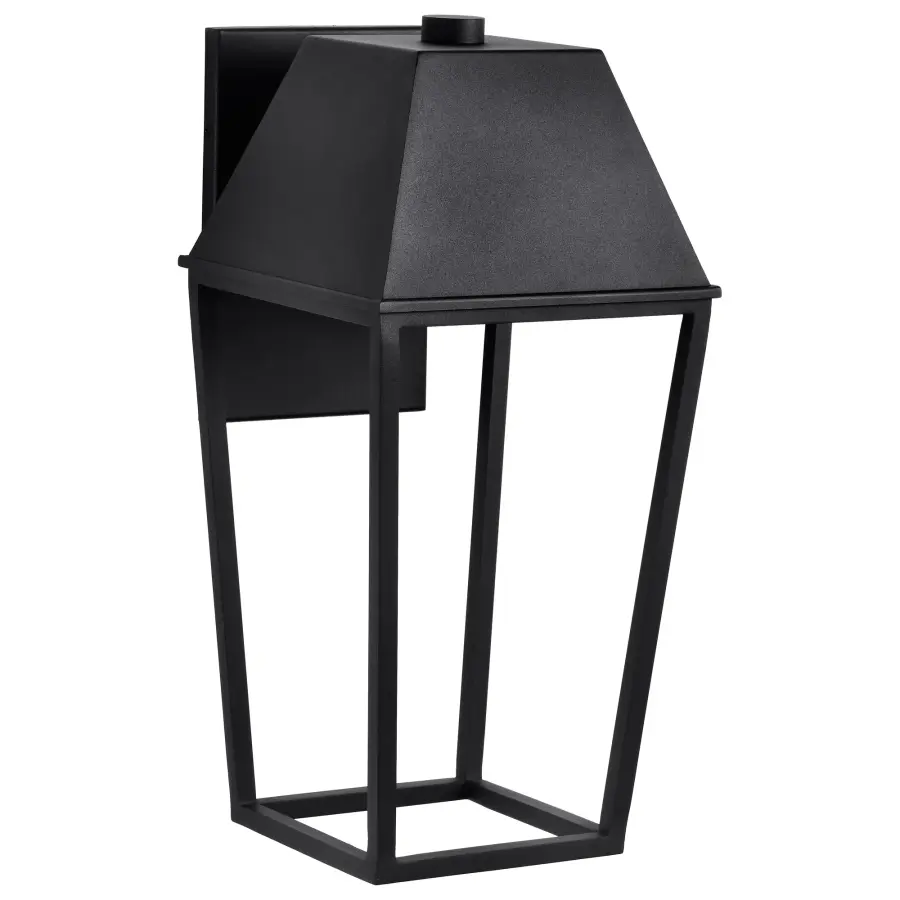Colt Large LED Outdoor Wall Lantern in Matte Black - Image 5