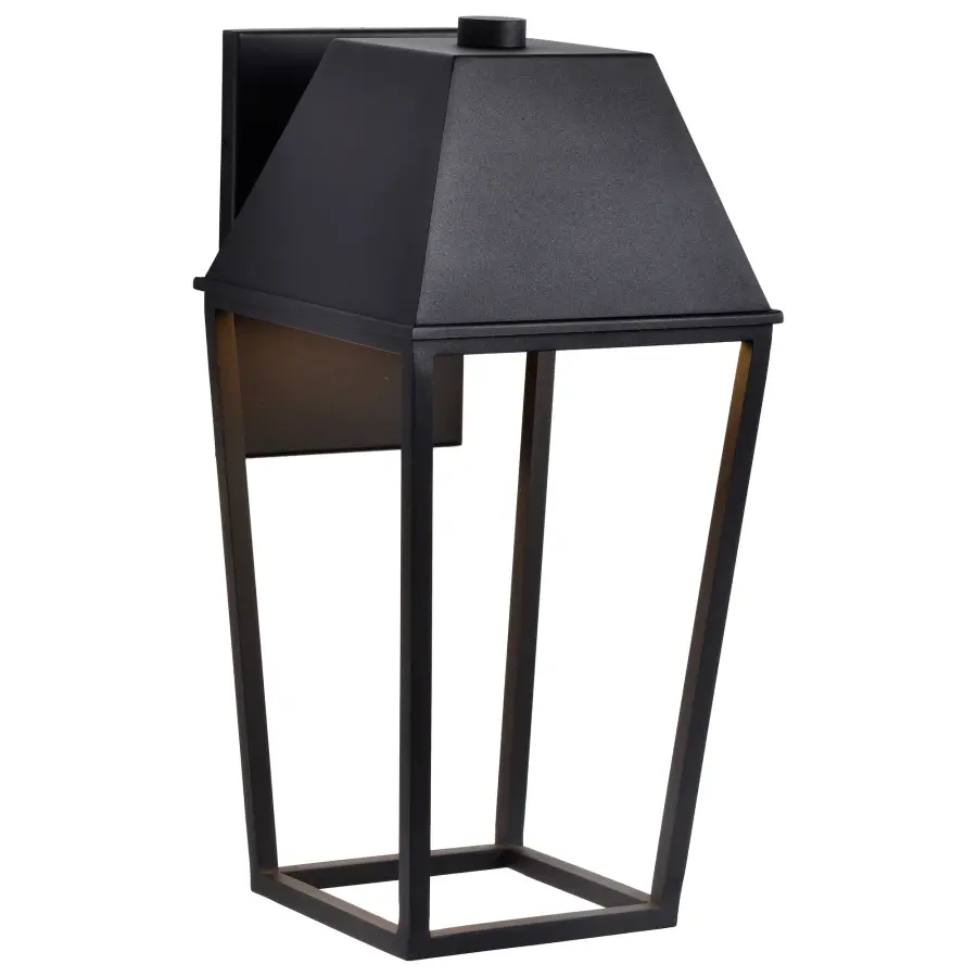 Colt Large LED Outdoor Wall Lantern in Matte Black - Image 6