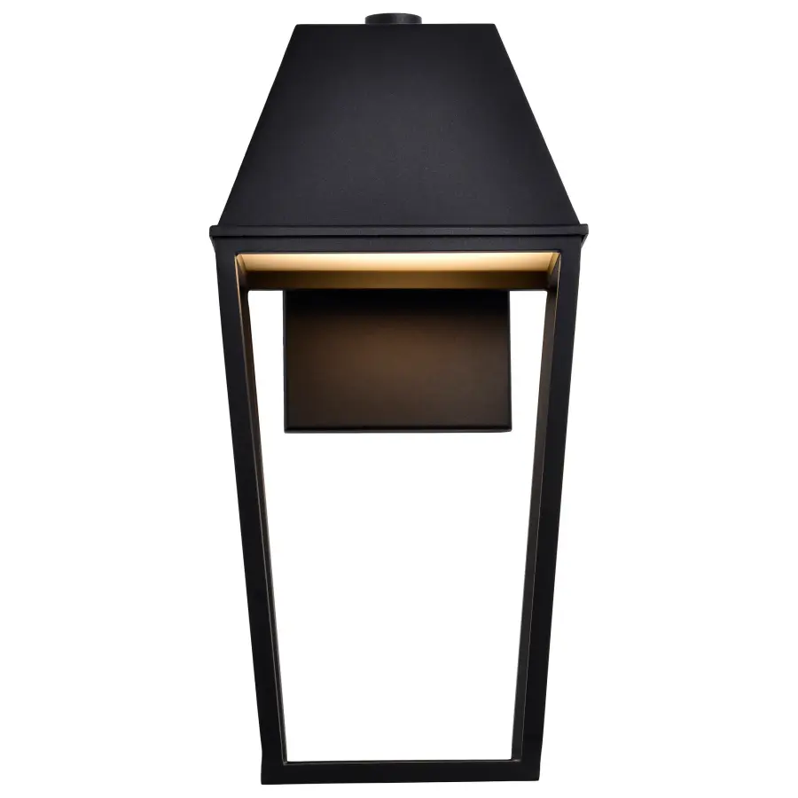 Colt Large LED Outdoor Wall Lantern in Matte Black - Image 8