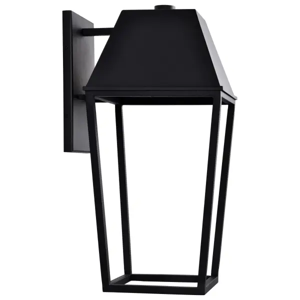 Colt Large LED Outdoor Wall Lantern in Matte Black - Image 9