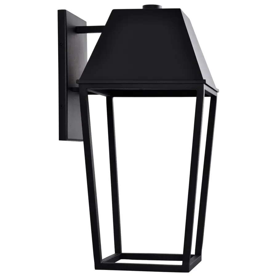 Colt Large LED Outdoor Wall Lantern in Matte Black - Image 9