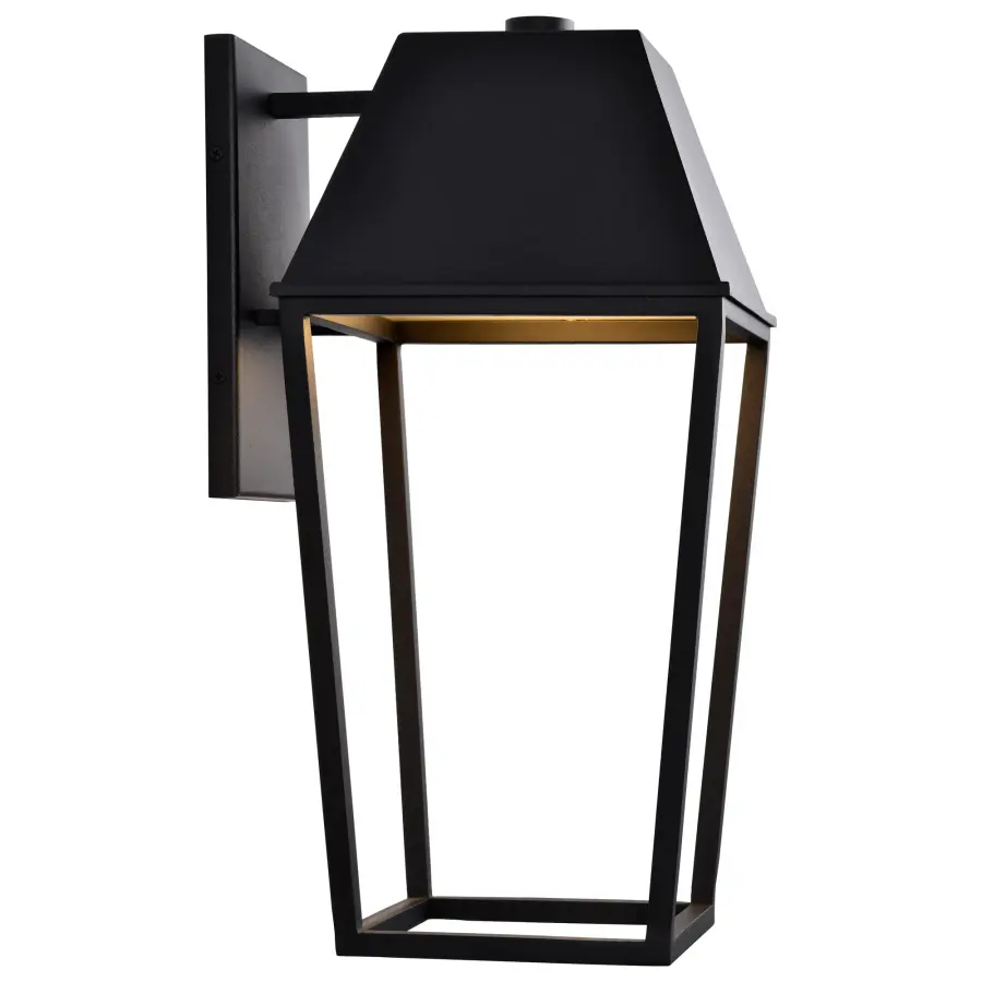 Colt Large LED Outdoor Wall Lantern in Matte Black - Image 10