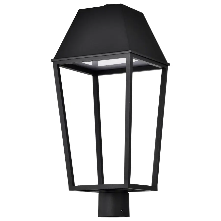Colt LED Outdoor Post Lantern in Matte Black - Image 1