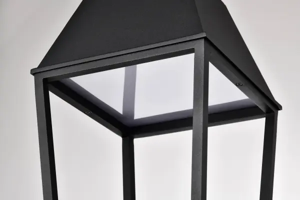 Colt LED Outdoor Post Lantern in Matte Black - Image 11