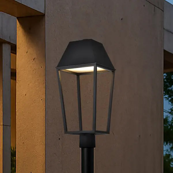 Colt LED Outdoor Post Lantern in Matte Black - Image 17