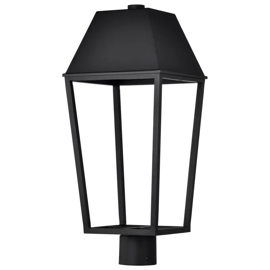 Colt LED Outdoor Post Lantern in Matte Black - Image 3