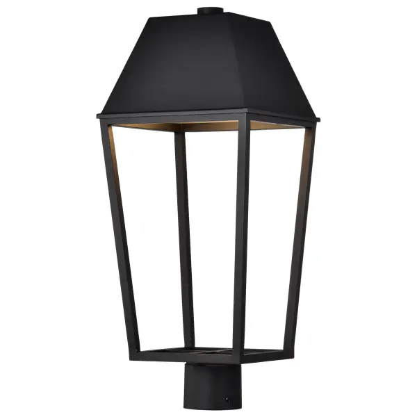 Colt LED Outdoor Post Lantern in Matte Black - Image 4