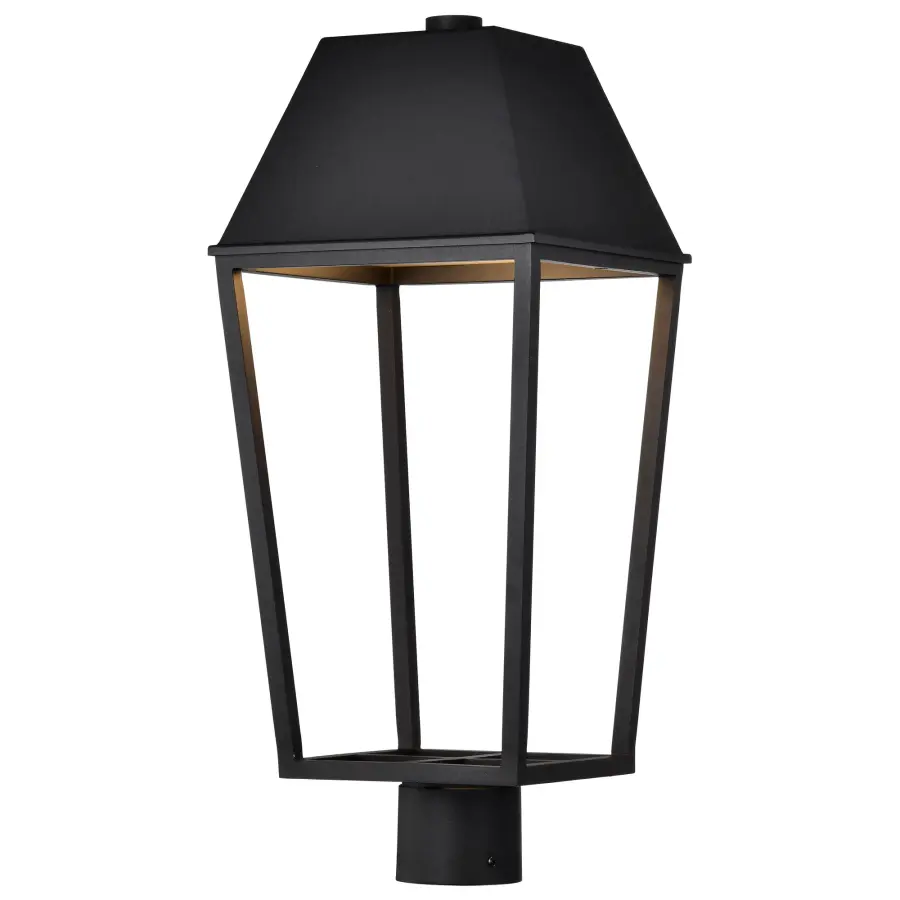 Colt LED Outdoor Post Lantern in Matte Black - Image 4