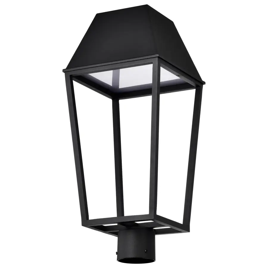 Colt LED Outdoor Post Lantern in Matte Black - Image 5