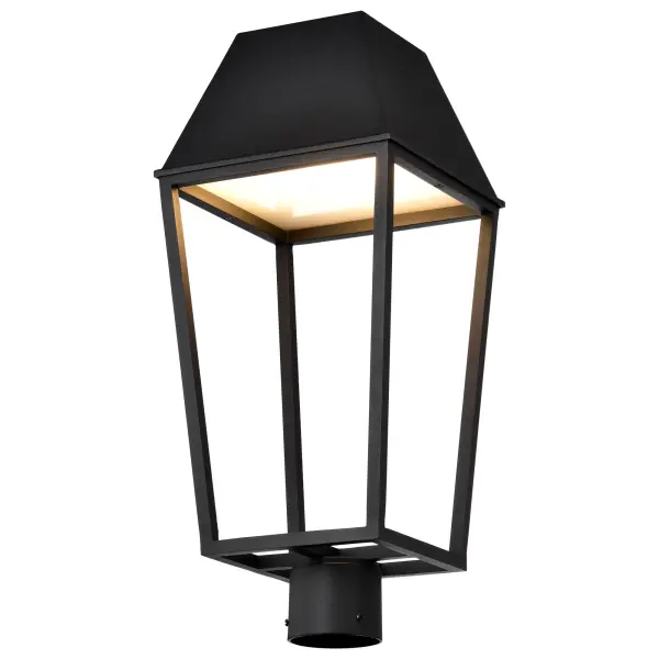 Colt LED Outdoor Post Lantern in Matte Black - Image 6