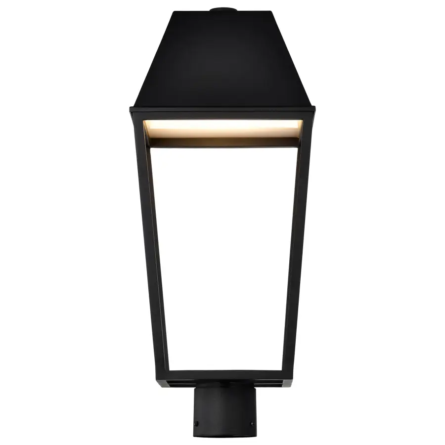 Colt LED Outdoor Post Lantern in Matte Black - Image 8