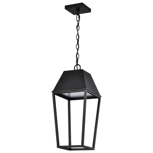 The Colt LED Pendant reimagines traditional outdoor lantern styling with contemporary clean lines and integrated LED efficiency. Its matte black finish and streamlined silhouette complement diverse architectural styles.