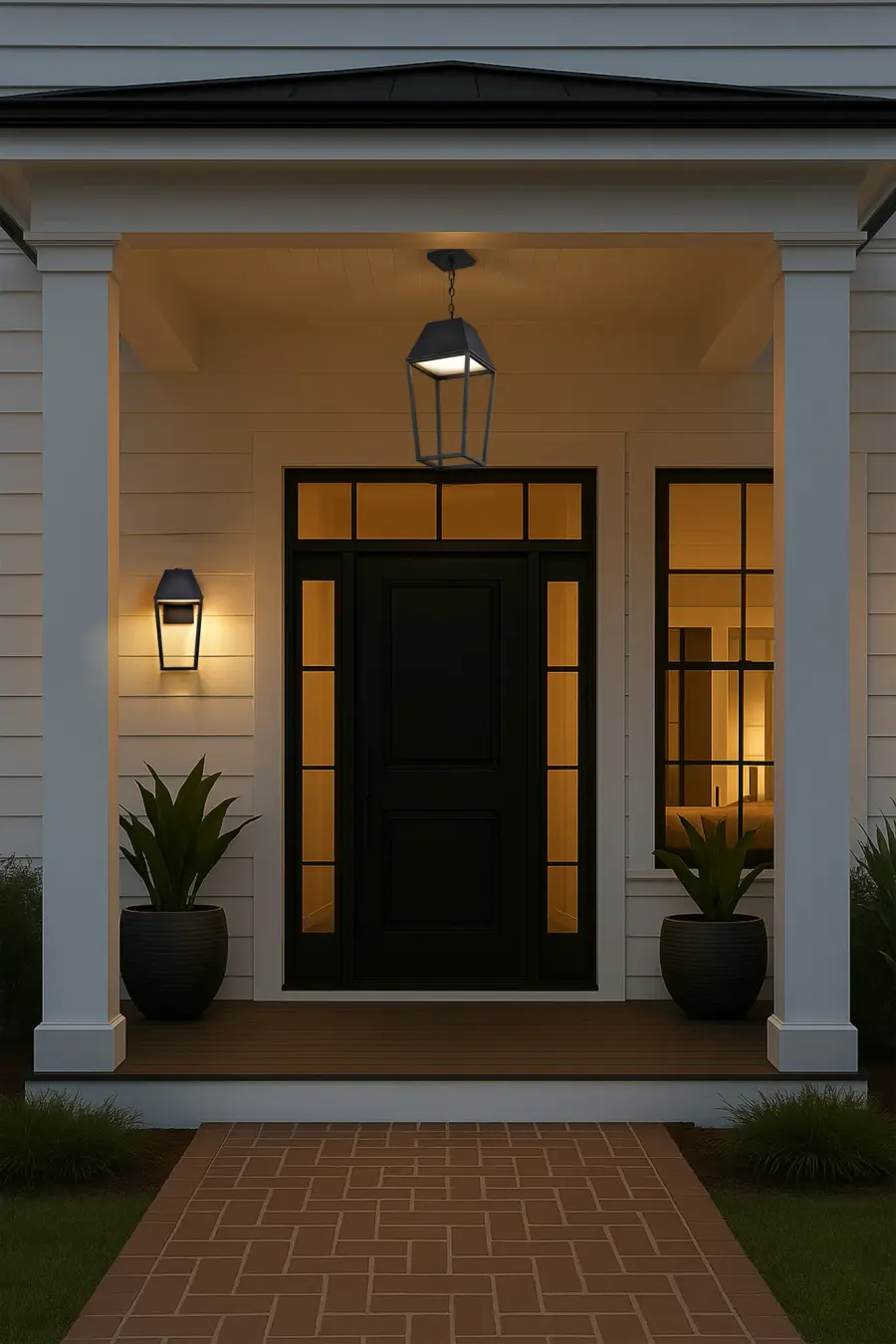 Colt LED Outdoor Hanging Pendant in Matte Black - Image 19