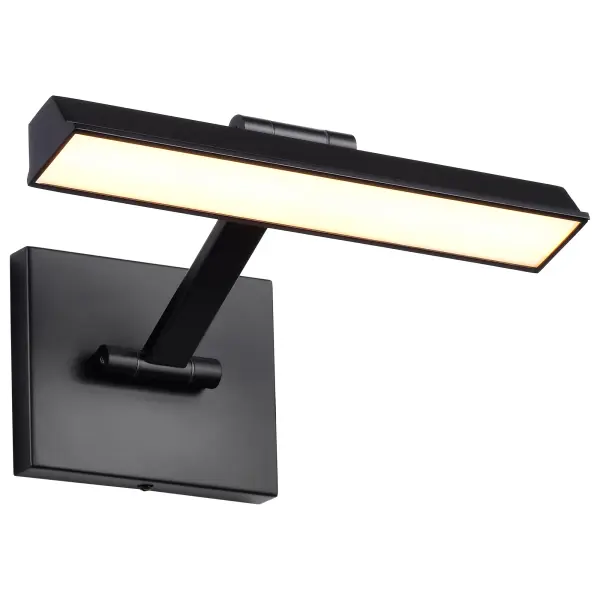 The Hazel Picture Light combines refined design with practical functionality, featuring CCT selectable technology to customize lighting warmth. Its adjustable head and diffused acrylic lens ensure even illumination for artwork. - alternate view