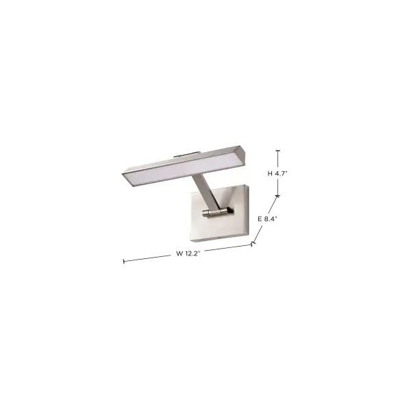 Hazel 1-Foot LED Picture Light - Brushed Nickel - Image 5