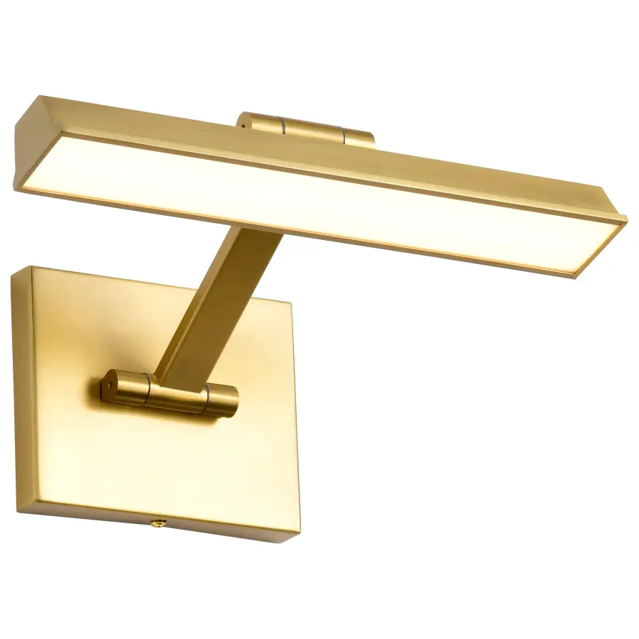 Hazel 1-Foot LED Picture Light in Vintage Brass - Image 2