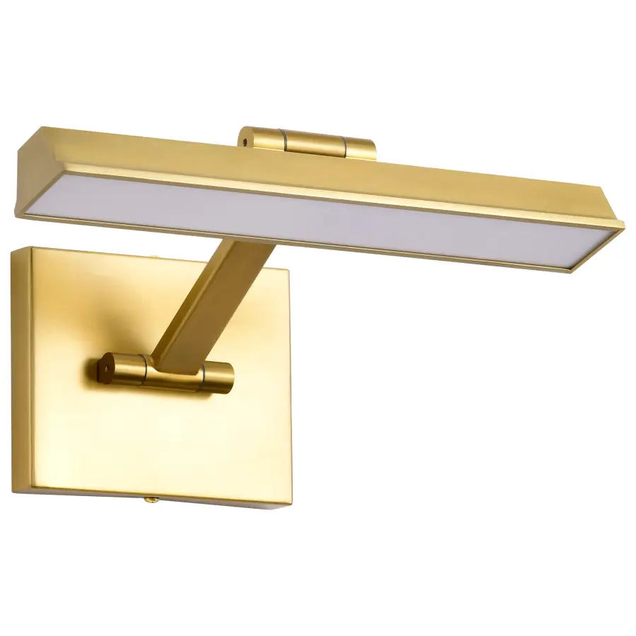 Hazel 1-Foot LED Picture Light in Vintage Brass - Image 3