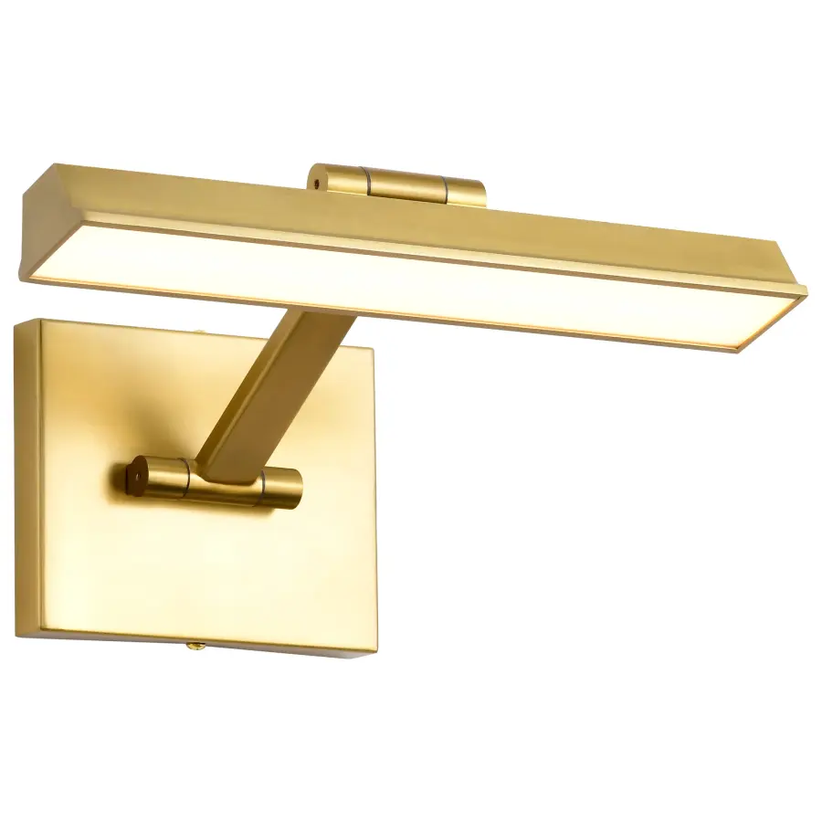 Hazel 1-Foot LED Picture Light in Vintage Brass - Image 4