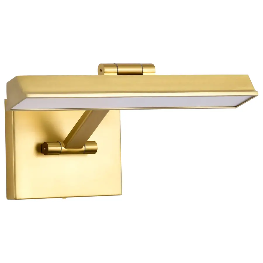 Hazel 1-Foot LED Picture Light in Vintage Brass - Image 6