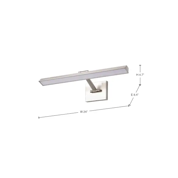 Hazel 2-Foot LED Picture Light - Brushed Nickel - Image 15