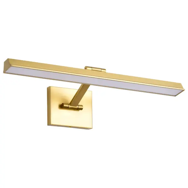 The Hazel Picture Light combines traditional elegance with modern LED technology. Its vintage brass finish and adjustable CCT feature allow you to perfectly illuminate artwork while matching your room's ambiance.