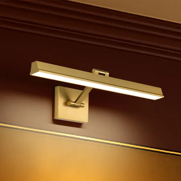 Hazel 2-Foot LED Picture Light in Vintage Brass - Image 19