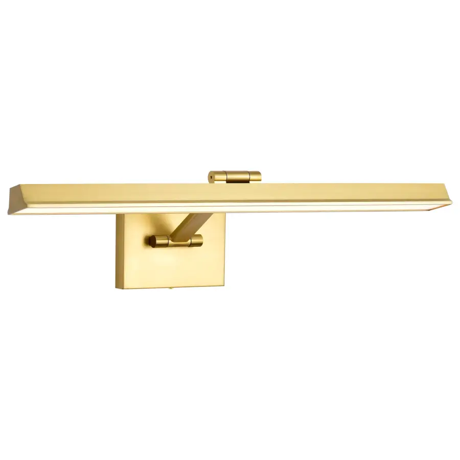 Hazel 2-Foot LED Picture Light in Vintage Brass - Image 6