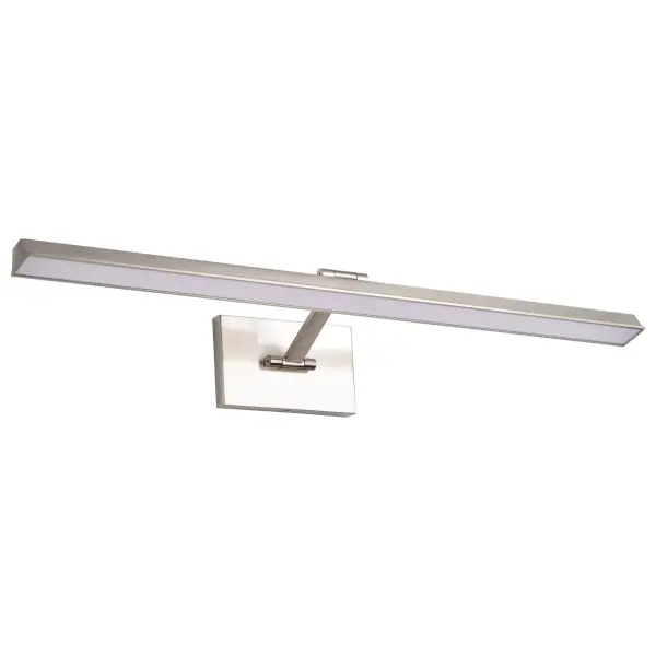 The Hazel Picture Light combines sophisticated design with modern LED technology, featuring CCT selectable lighting (2700K-5000K) and an adjustable head for optimal artwork illumination. The brushed nickel finish adds understated elegance.