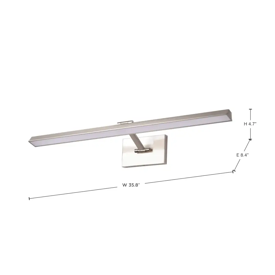 Hazel 3-Foot LED Picture Light - Brushed Nickel - Image 17