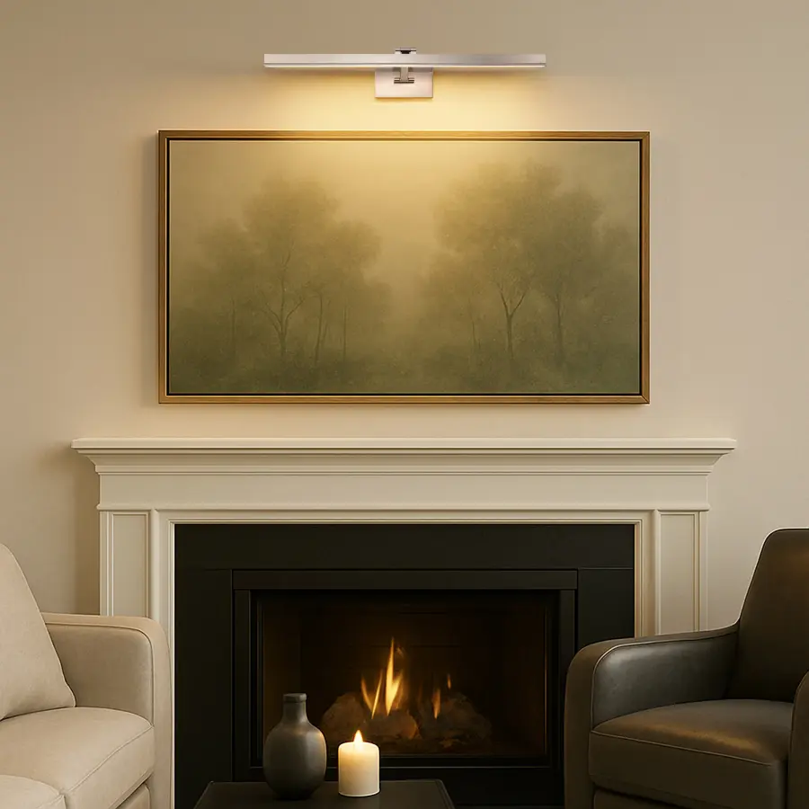 Hazel 3-Foot LED Picture Light - Brushed Nickel - Image 18