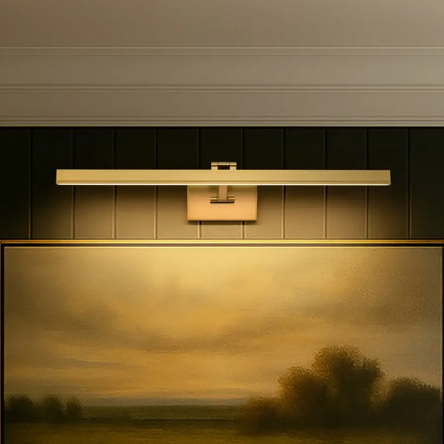 Hazel 3-Foot LED Picture Light in Vintage Brass - Image 20