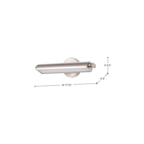 Auden 18" LED Vanity Light - Brushed Nickel - Image 18