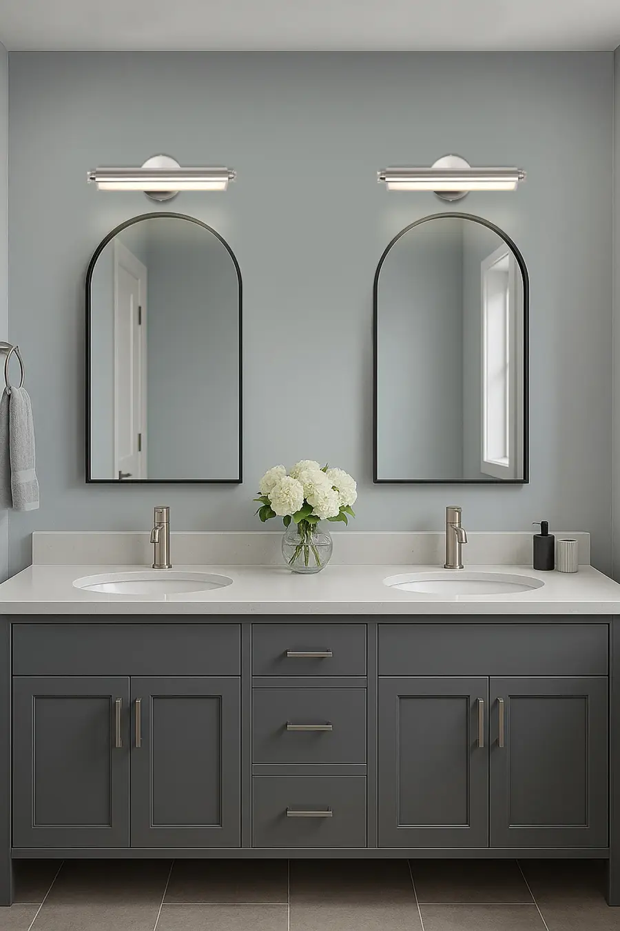 Auden 18" LED Vanity Light - Brushed Nickel - Image 19