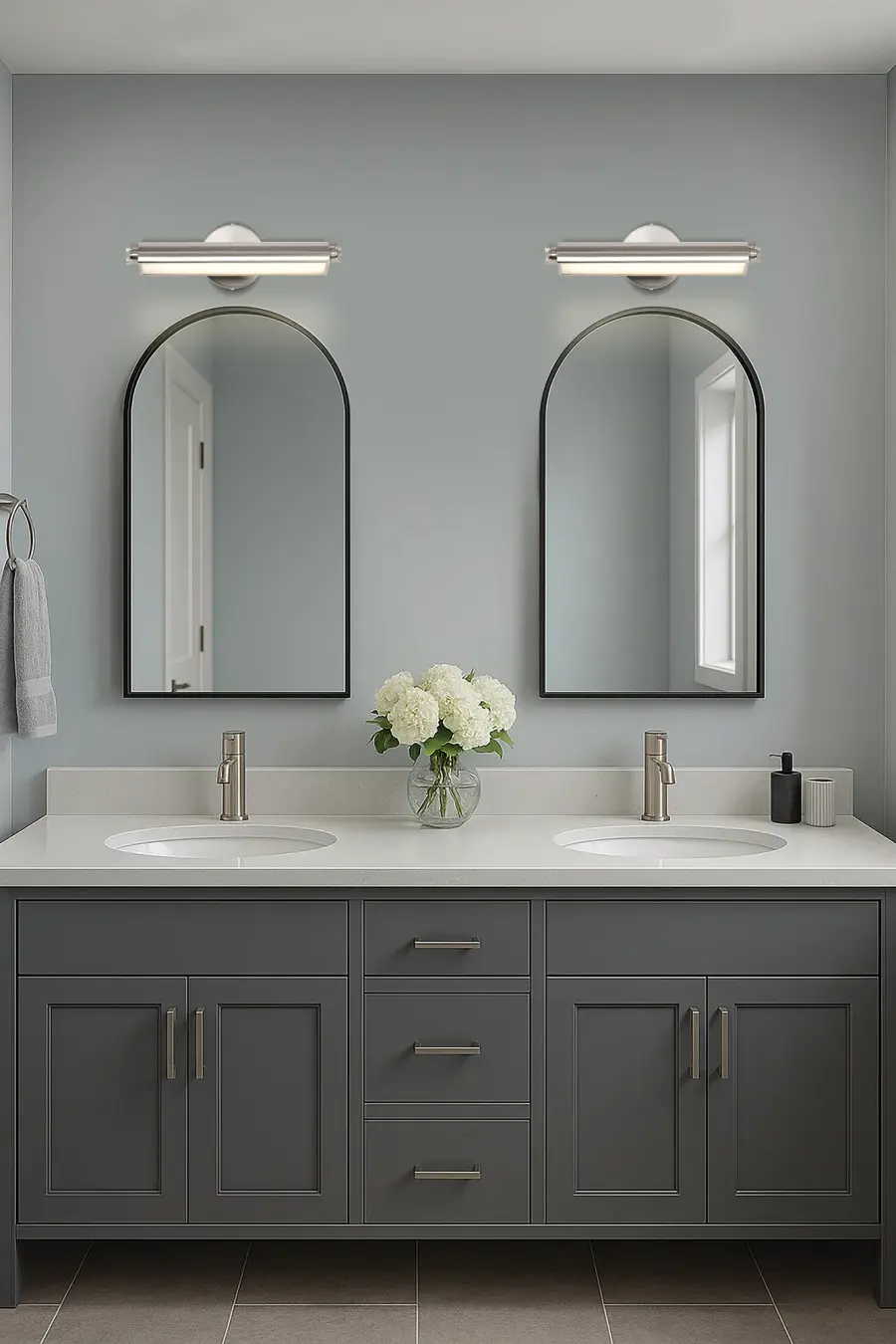 Auden 18" LED Vanity Light - Brushed Nickel - Image 21