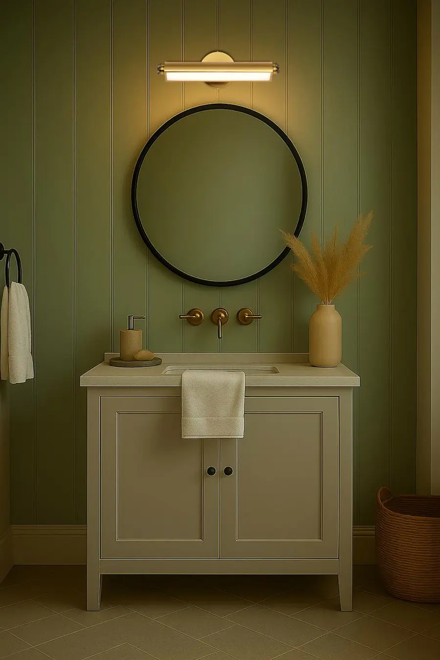 Auden 18" LED Vanity Light - Vintage Brass - Image 18